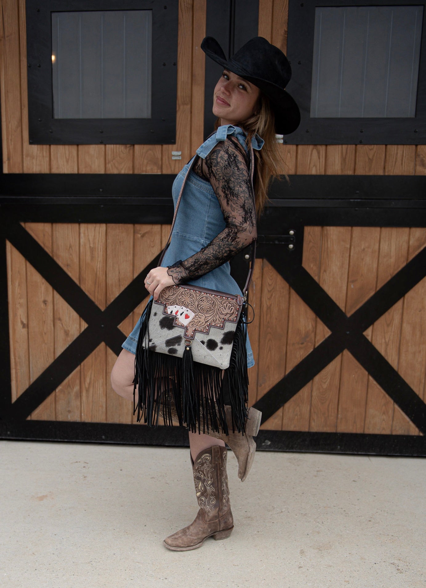 Gamblr cowhide purse