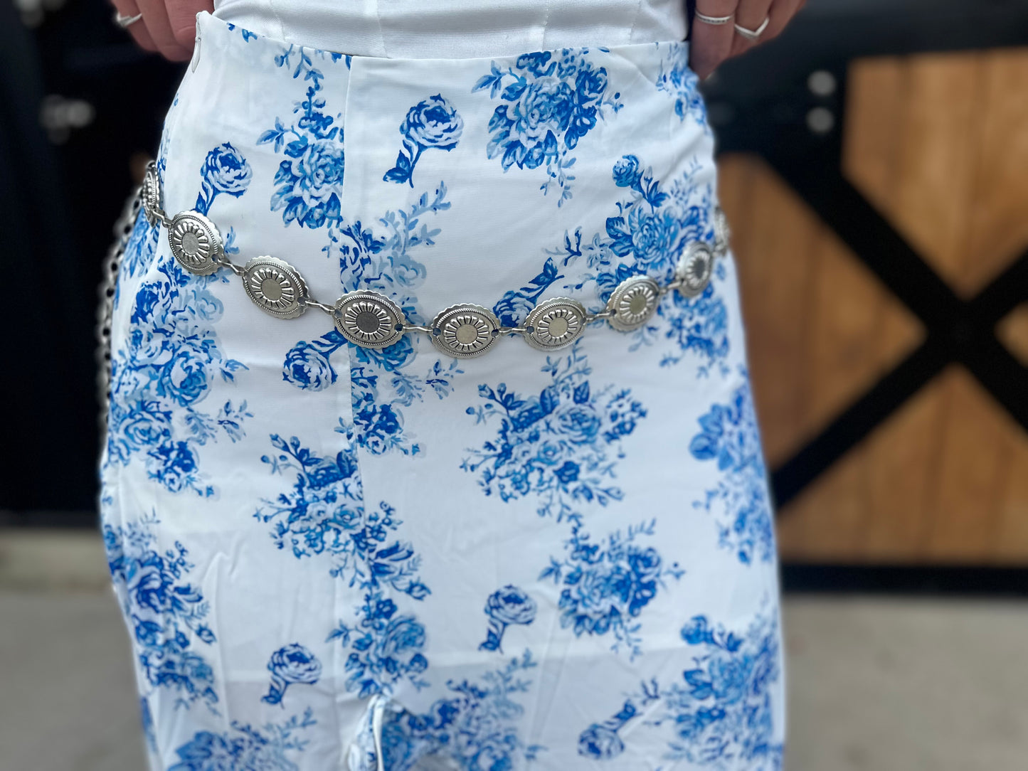 Western concho belt