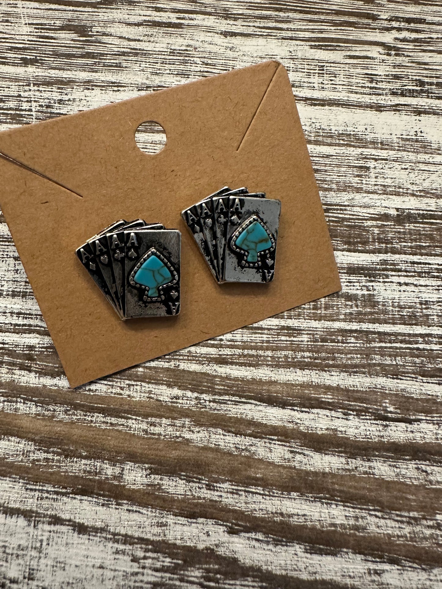 Ace of spade earrings