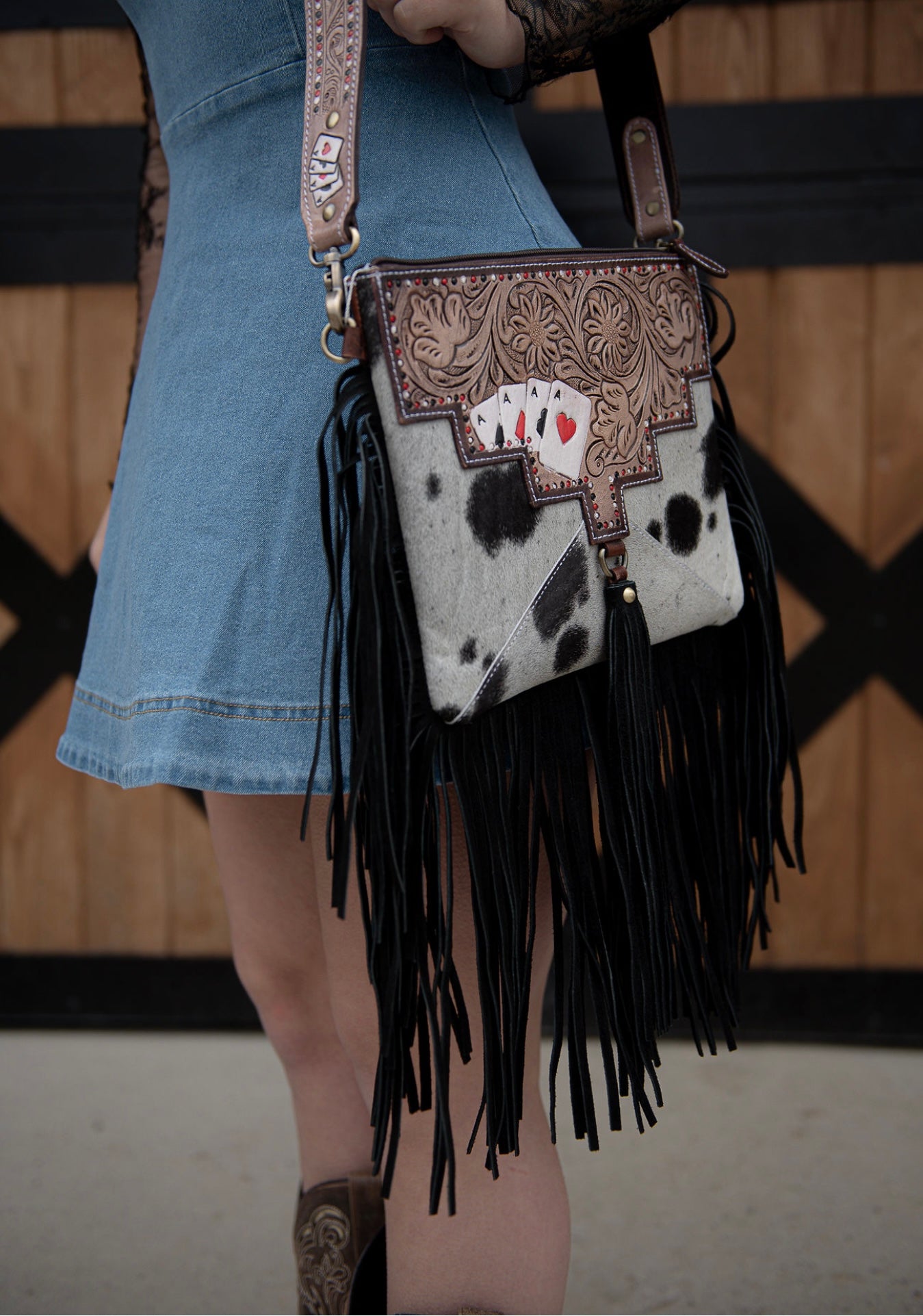Gamblr cowhide purse