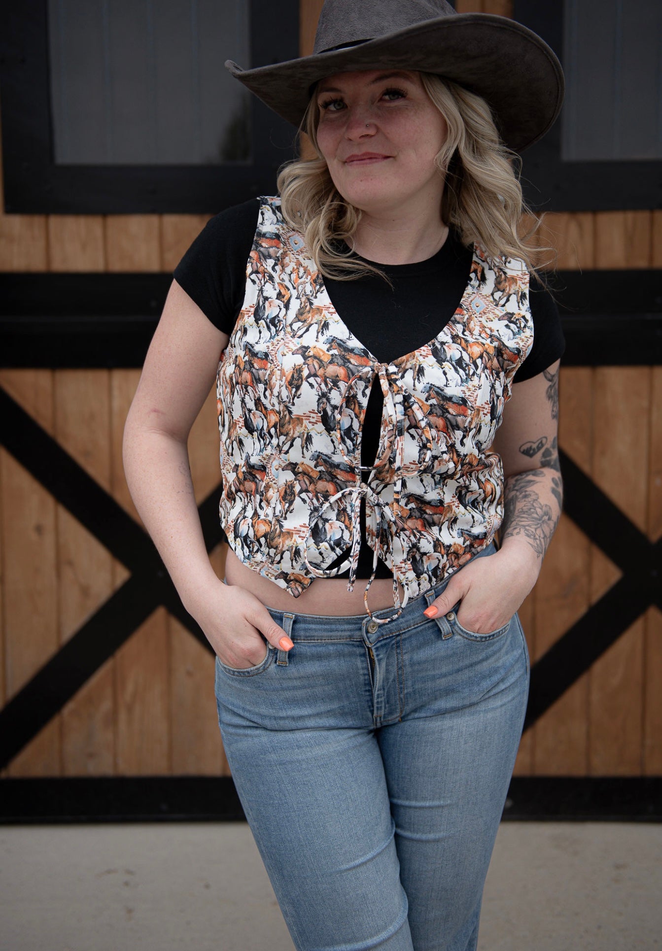 Buckaroo tie vest