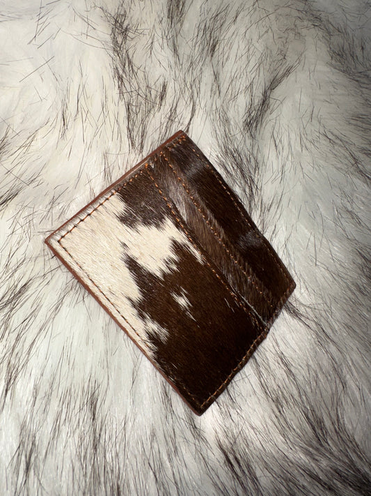 Cowhide card holder
