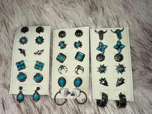 Western Navajo style earring set